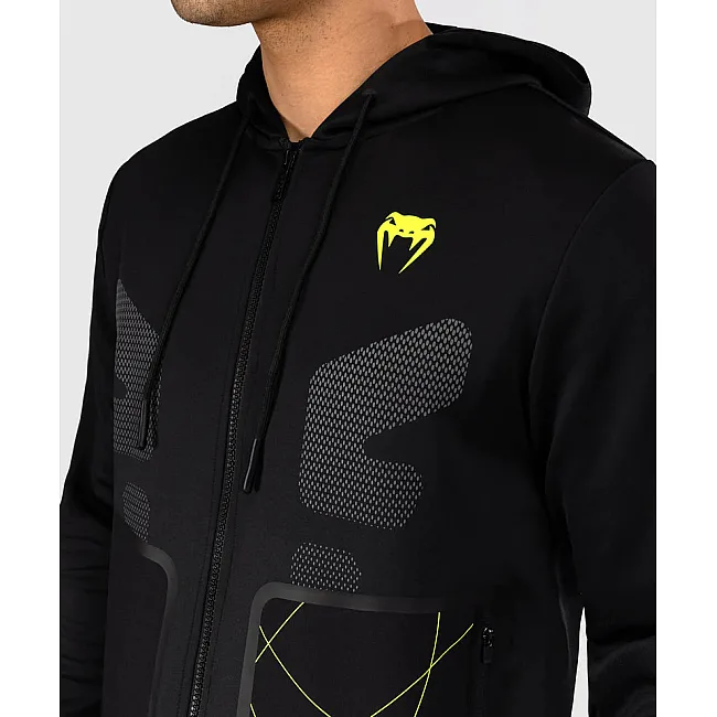 Спортивное худи VENUM Training Camp 4.0 Full Zip - Black/Neon Green