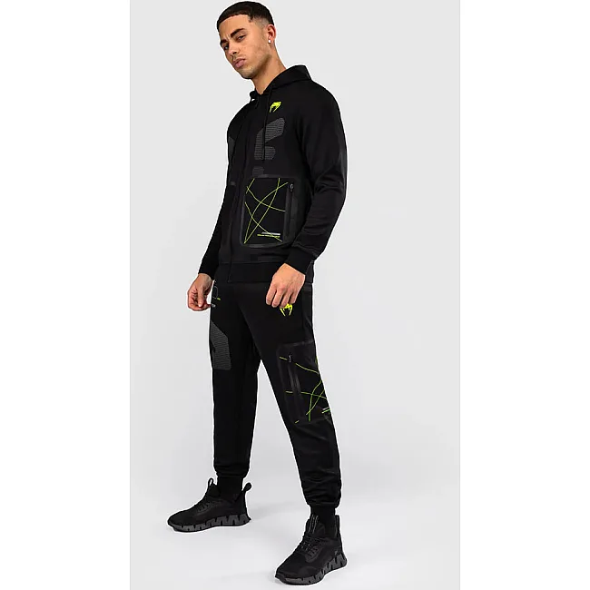 Спортивное худи VENUM Training Camp 4.0 Full Zip - Black/Neon Green