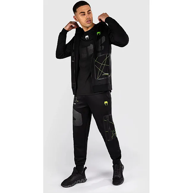 Спортивное худи VENUM Training Camp 4.0 Full Zip - Black/Neon Green