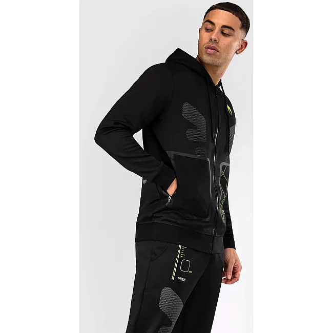 Спортивное худи VENUM Training Camp 4.0 Full Zip - Black/Neon Green
