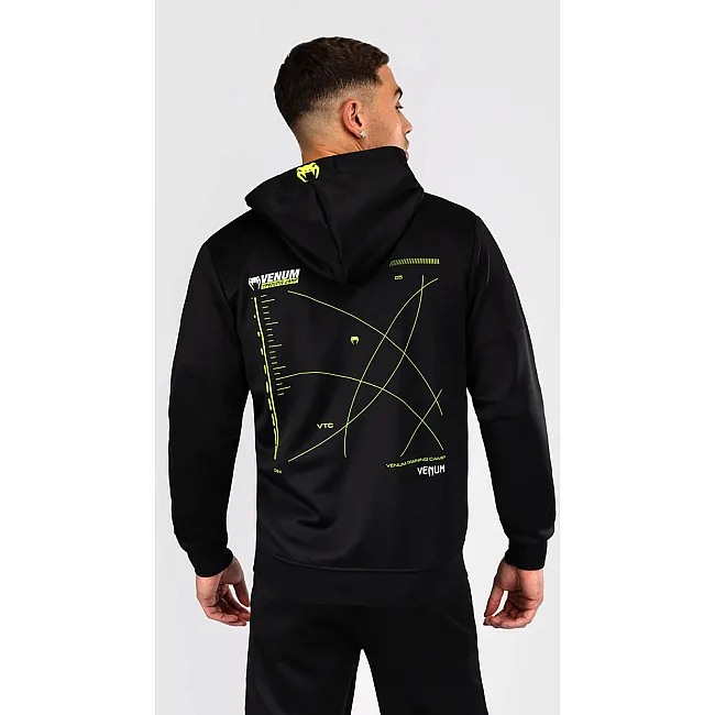 Спортивное худи VENUM Training Camp 4.0 Full Zip - Black/Neon Green