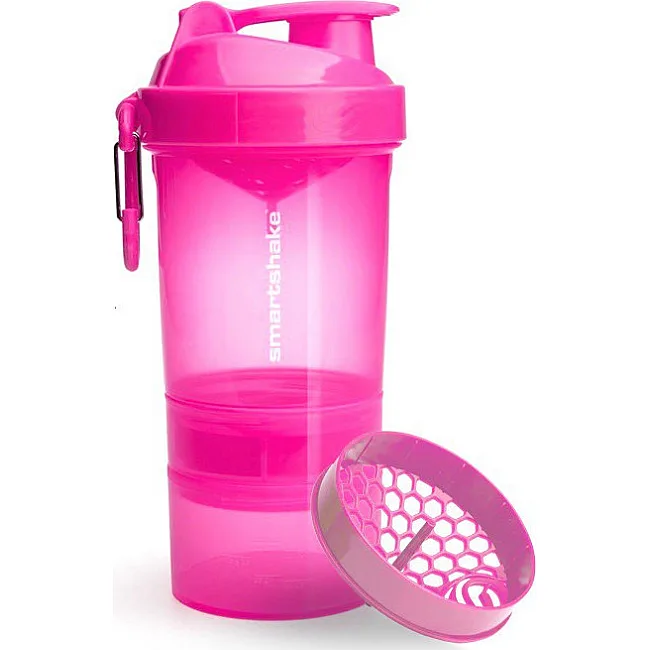 Спортивный шейкер SMARTSHAKE Original2GO 600мл Neon Pink