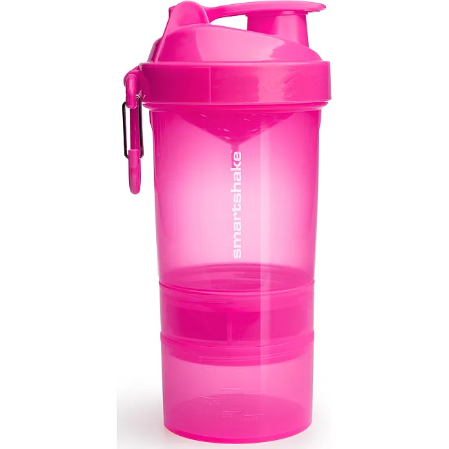 Спортивный шейкер SMARTSHAKE Original2GO 600мл Neon Pink