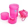 Спортивный шейкер SMARTSHAKE Original2GO 600мл Neon Pink