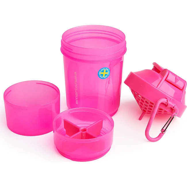 Спортивный шейкер SMARTSHAKE Original2GO 600мл Neon Pink