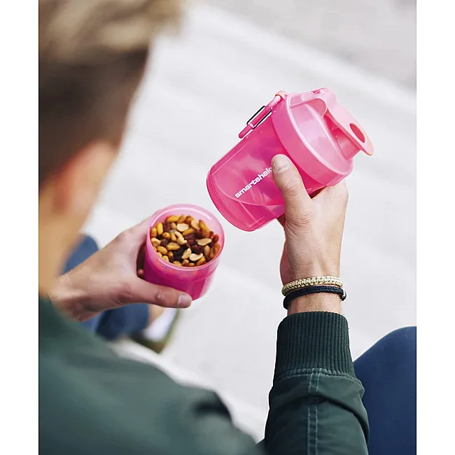 Спортивный шейкер SMARTSHAKE Original2GO 600мл Neon Pink