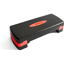 Степ-платформа POWERPLAY 4328 (2 уровня 10-15 см) By Step Черно-красная