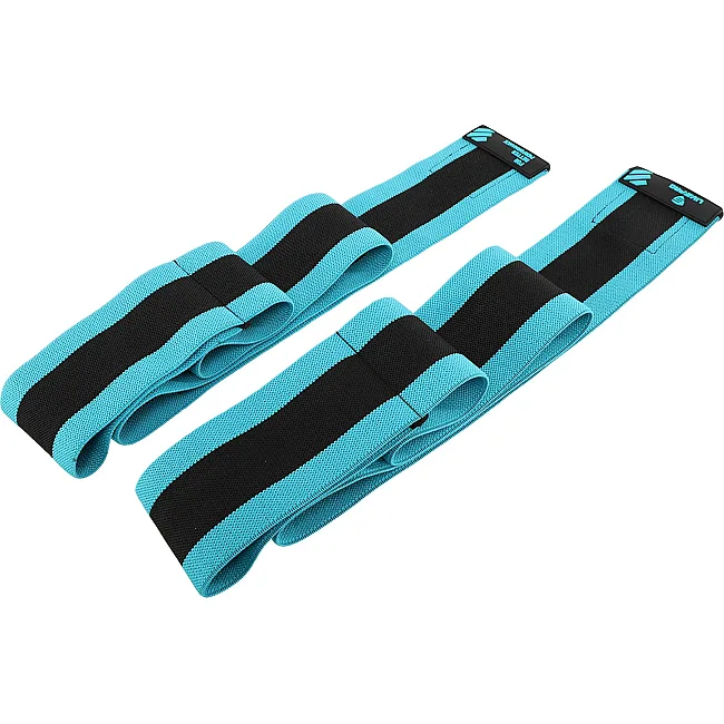 Бинти на лікті для жиму ELBOW WRAPS LiveUp LP8725 2шт (Синій-чорний)