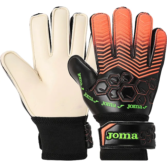 Детские вратарские перчатки JOMA CALCIO 401707-041 (Черный-оранжевый)