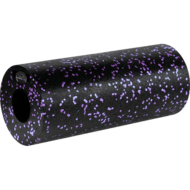 Массажный ролик (роллер) гладкий PowerPlay PP-4348 2 in 1 EPP Foam Roller Черно/Фиолетовый (33x14см.)