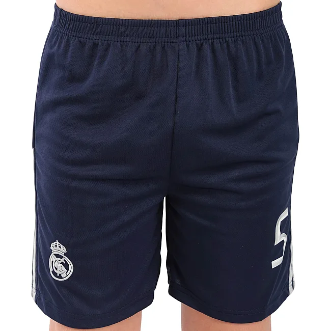 Футбольна форма дитяча із символікою клубу REAL MADRID BELLINGHAM 5 гостьова 2026 SP-SPORT CO-7343 (Темно-синій)