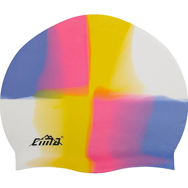 Шапочка для бассейна силиконовая Cima PL-8683 (Фиолетовый-желтый)