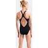 Купальник закрытый для девочек Arena GRAPHIC SWIMSUIT V BACK черный, белый (для детей)