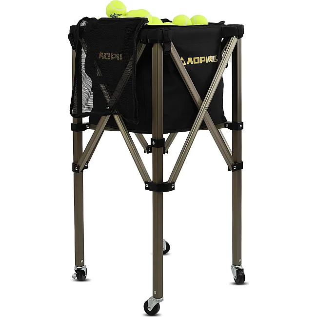 Корзина для теннисных мячей TENNIS BALL CART на 180 мячей AOPI AP-491 (Черный)