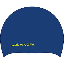 Шапочка для бассейна силиконовая для взрослых YINGFA C0081 (Темно-синий)
