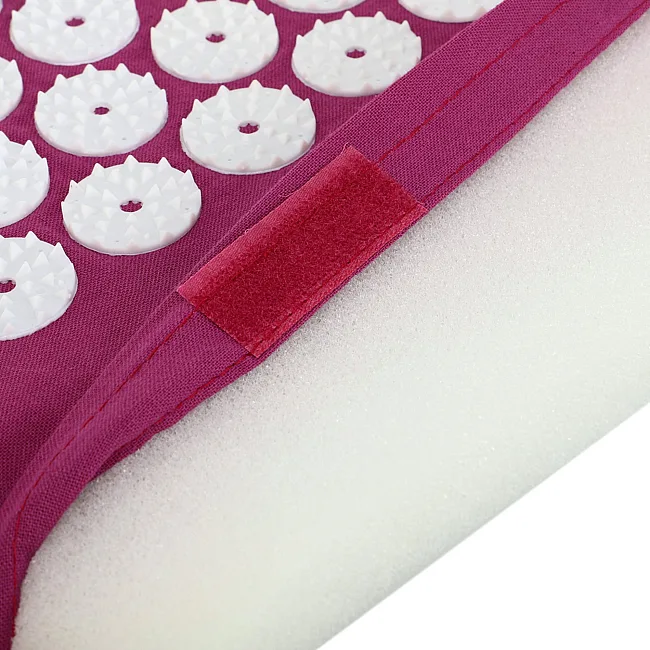 Набор массажный акупунктурный Аппликатор Кузнецова 2в1 коврик и валик Acupressure mat SP-SPORT
 FI-0134 (Фиолетовый)
