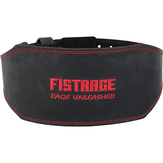 Пояс для тяжелой атлетики кожа
 FISTRAGE VL-5478 спинка-15см (Черный)