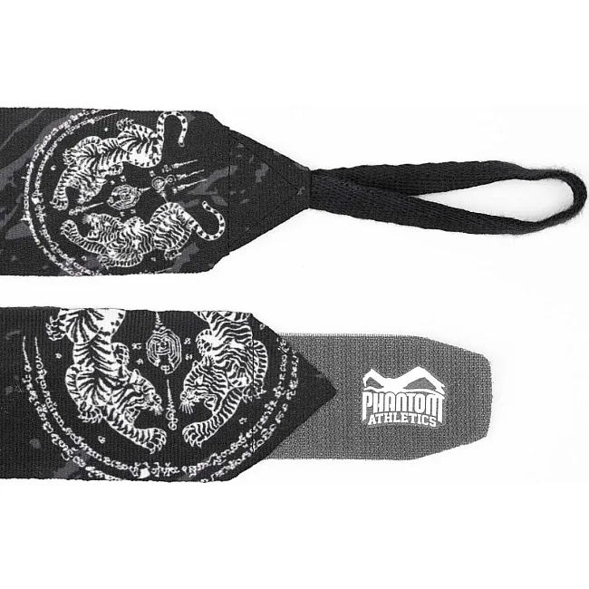 Боксерские бинты Phantom Muay Thai Black 400cm. (4м.)