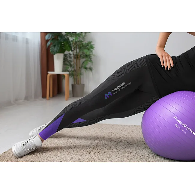 М'яч для фітнесу (фітбол) POWER SYSTEM PS-4013 Ø75 cm PRO Gymball Purple