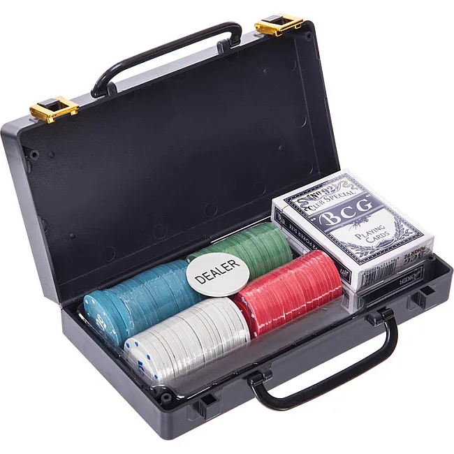 Набор для покера в пластиковом кейсе Poker game set Poker game set SP-SPORT
 100S-2A 100 фишек