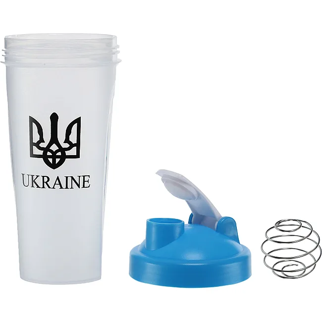 Шейкер для спортивного питания SP-SPORT UKRAINE FI-9931 600мл (Прозрачный-красный)