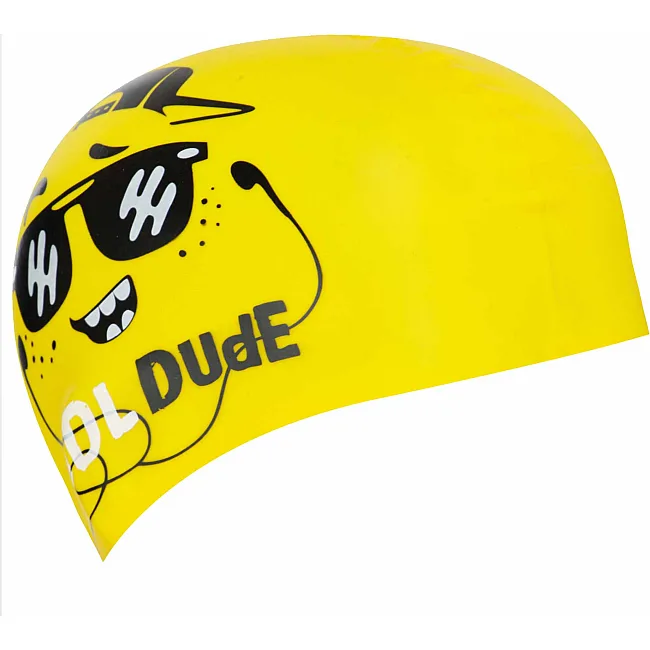 Шапочка для басейну
 силіконова юніорська MADWAVE
 Junior DUDE M057208 (Жовтий)