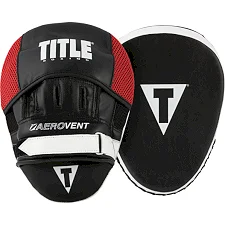 Лапы боксерские TITLE Boxing Aerovent Excel Incredi-Mitts 2.0 Black/Red/White