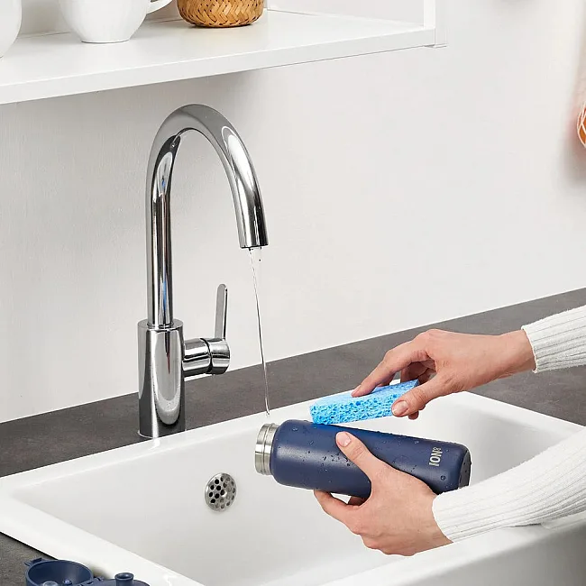 Бутылка для воды металлическая вакуумная ION8 500 мл. Vacuum Insulated, Navy