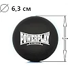 Массажный силиконовый мяч PowerPlay PP-4354 Silicone Lacrosse Ball (6.3см.) Черный