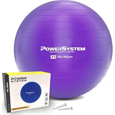 М'яч для фитнеса (фитбол) POWER SYSTEM PS-4013 Ø75 cm PRO Gymball Purple