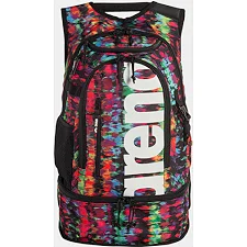 Спортивный рюкзак Arena FASTPACK 3.0 ALLOVER 40L черный, бирюзовый, красный 54x36x27 см