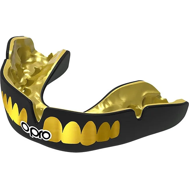 Капа для боксу OPRO Instant TEETH доросла (вік 11+) Black/Gold (art.102526001)