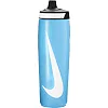 Бутылка для воды Nike REFUEL BOTTLE 24 OZ голубой, черный, белый 709 мл
