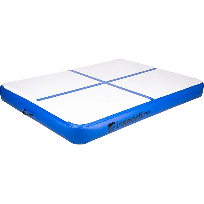 Надувной коврик inSPORTline Air-impact 200x150 см, бело-синий