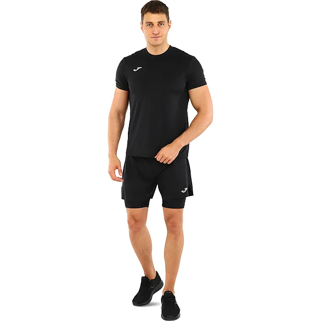 Спортивные шорты
 двойные 2 в 1 с тайтсами мужские JOMA

 EXPLORER 103037-100 (Черный)