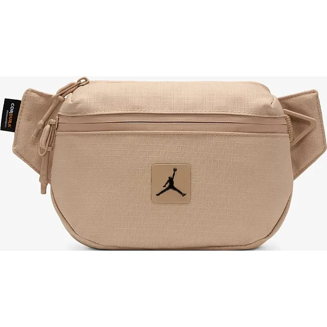 Сумка мужская на пояс Nike Jordan JAM CORDURA FRANCHISE CROSS BODY 2L бежевый 20х15х7 см