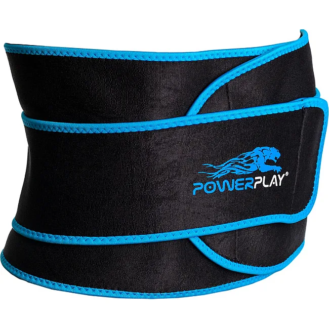Пояс для схуднення POWERPLAY 4303 Чорно-Синій