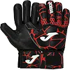 Вратарские перчатки профессиональные с защитой пальцев JOMA GK-PRO 400908-106 7-12 (Черный-красный)