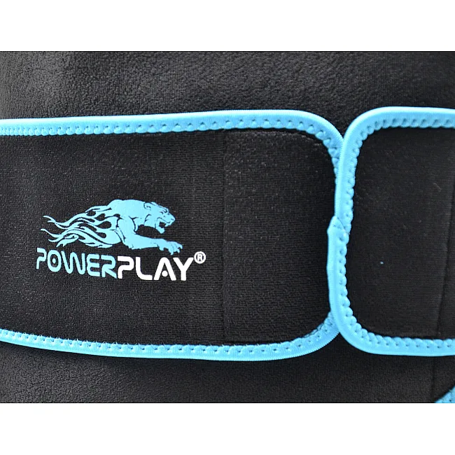 Пояс для схуднення POWERPLAY 4303 Чорно-Синій