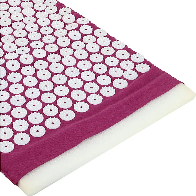 Набор массажный акупунктурный Аппликатор Кузнецова 2в1 коврик и валик Acupressure mat SP-SPORT
 FI-0134 (Фиолетовый)