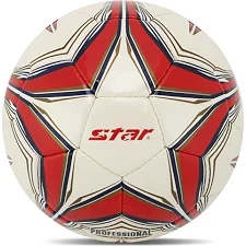 Футбольный мяч SELECTAR PROFESSIONAL GOLD SB344G №4 Compite кожа (Белый-красный)