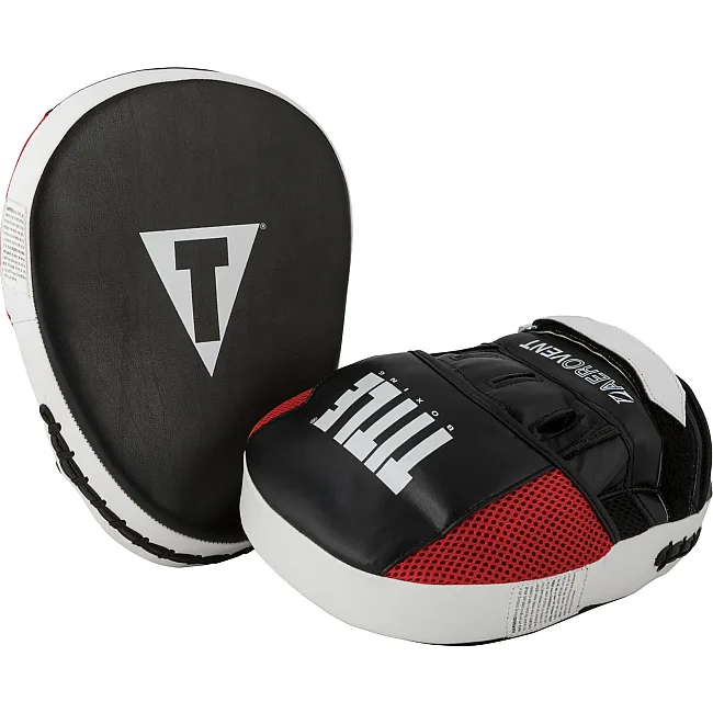 Лапы боксерские TITLE Boxing Aerovent Excel Incredi-Mitts 2.0 Black/Red/White
