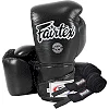 Боксерські рукавиці Fairtex BGV6 Black (бинти в комплекті)