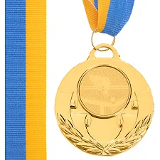 Медаль спортивная с лентой тематическая SP-SPORT AIM Бильярд C-4846-0021 ø5см (Золотой)