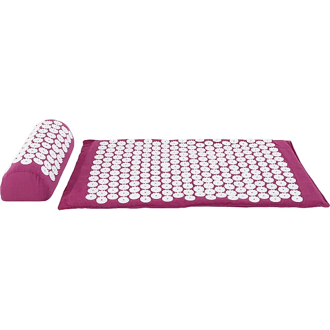 Набор массажный акупунктурный Аппликатор Кузнецова 2в1 коврик и валик Acupressure mat SP-SPORT
 FI-0134 (Фиолетовый)