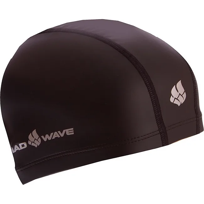 Шапочка для бассейна текстильная с покрытием PU для взрослых MADWAVE PUT M058501 (Синий)