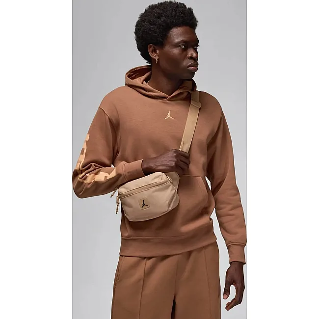 Сумка мужская на пояс Nike Jordan JAM CORDURA FRANCHISE CROSS BODY 2L бежевый 20х15х7 см