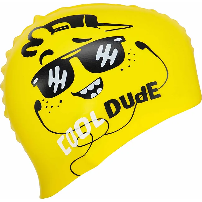 Шапочка для басейну
 силіконова юніорська MADWAVE
 Junior DUDE M057208 (Жовтий)