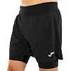 Спортивные шорты двойные 2 в 1 с тайтсами мужские JOMA EXPLORER 103037-100 (Черный)