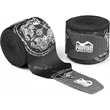 Боксерские бинты Phantom Muay Thai Black 400cm.